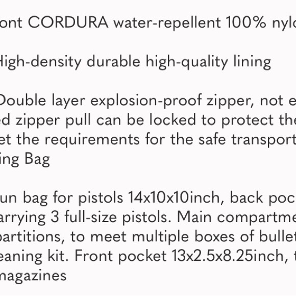 Gun Bag Range Bag Pistol Case Gun Case Magazine Lockable Double Layer Explosion - Picture 4 of 4